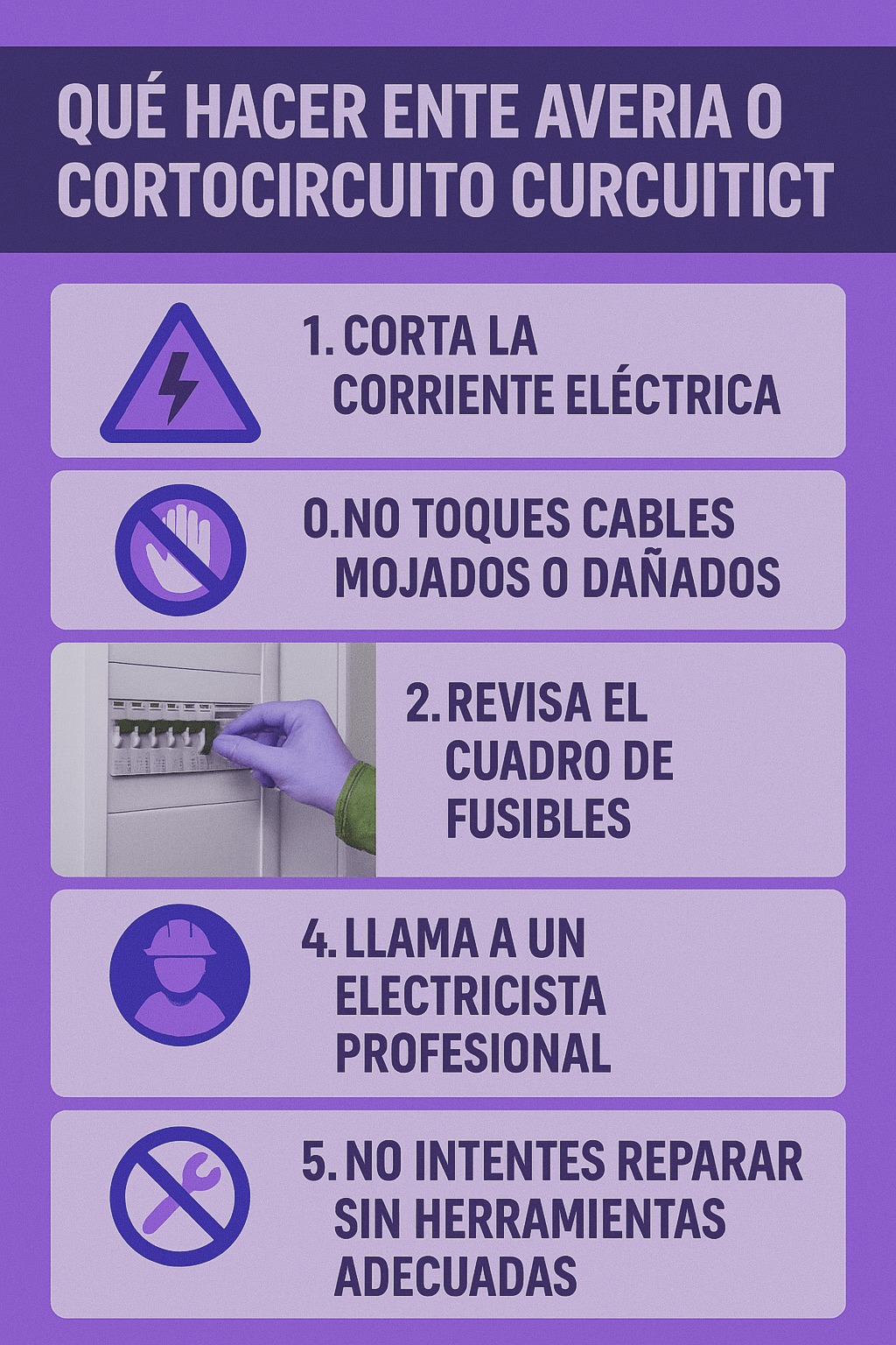 Servicio eléctrico 24h en Mojados