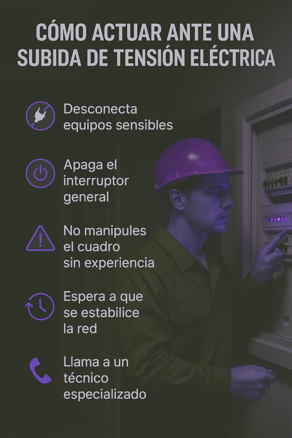 Servicio profesional de electricidad en Villanubla Técnicos electricistas profesionales en Villanubla